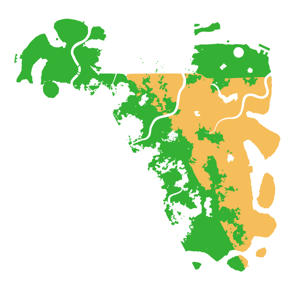Biome Rust Map: Procedural Map, Size: 5000, Seed: 67385578