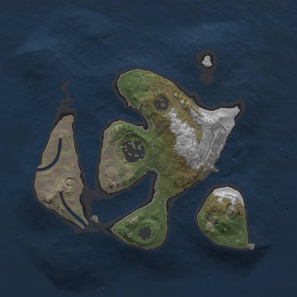 Rust Map: Procedural Map, Size: 1950, Seed: 329482317, 9 Monuments