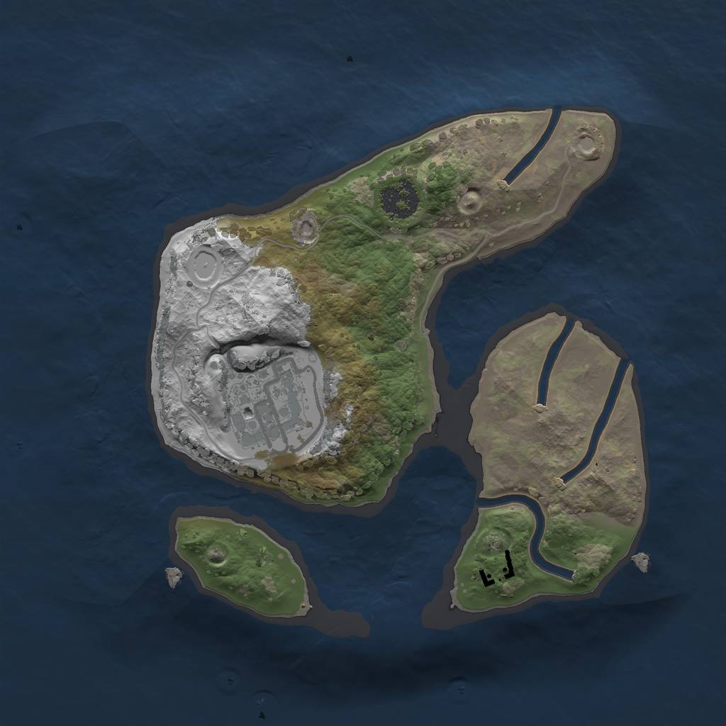 Rust Map: Procedural Map, Size: 1950, Seed: 3112342, 8 Monuments