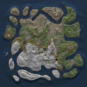 Thumbnail Rust Map: Procedural Map, Size: 4250, Seed: 38999165, 19 Monuments