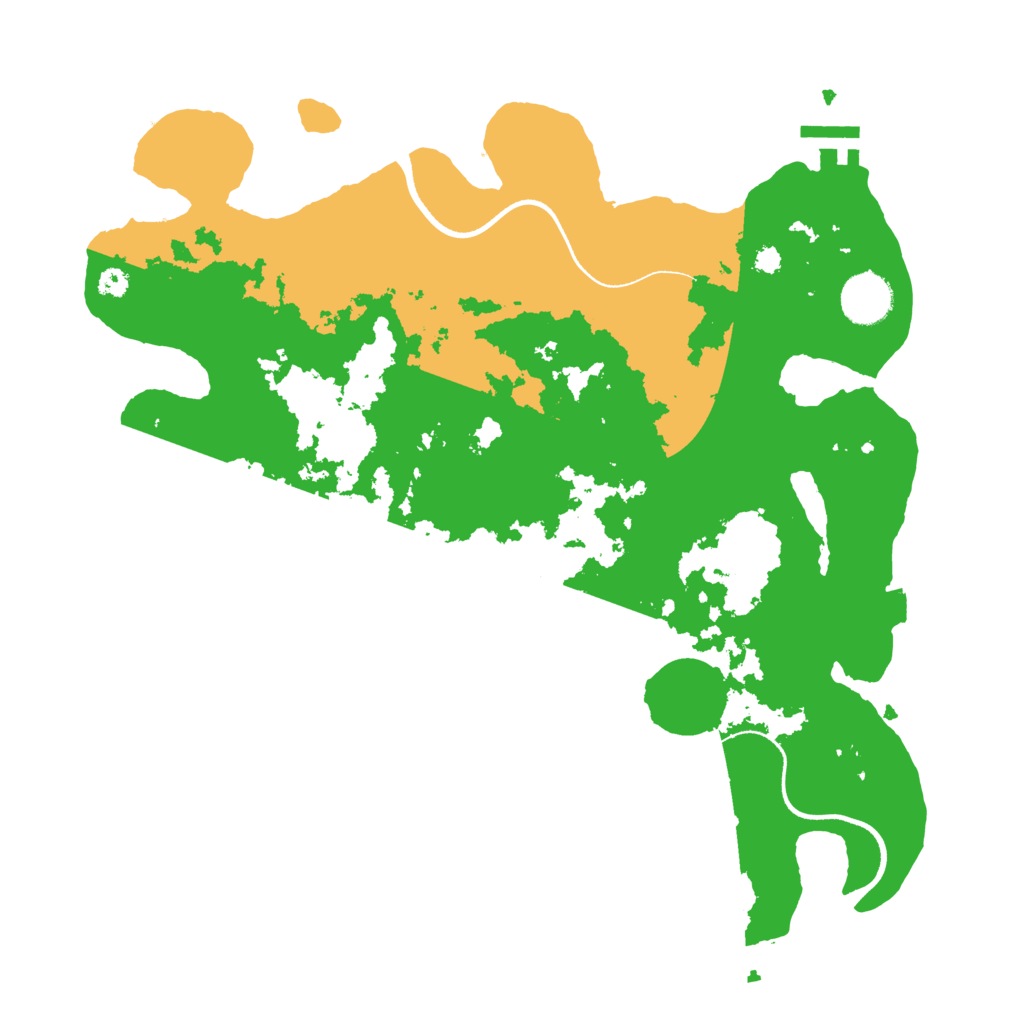 Biome Rust Map: Procedural Map, Size: 3500, Seed: 607781