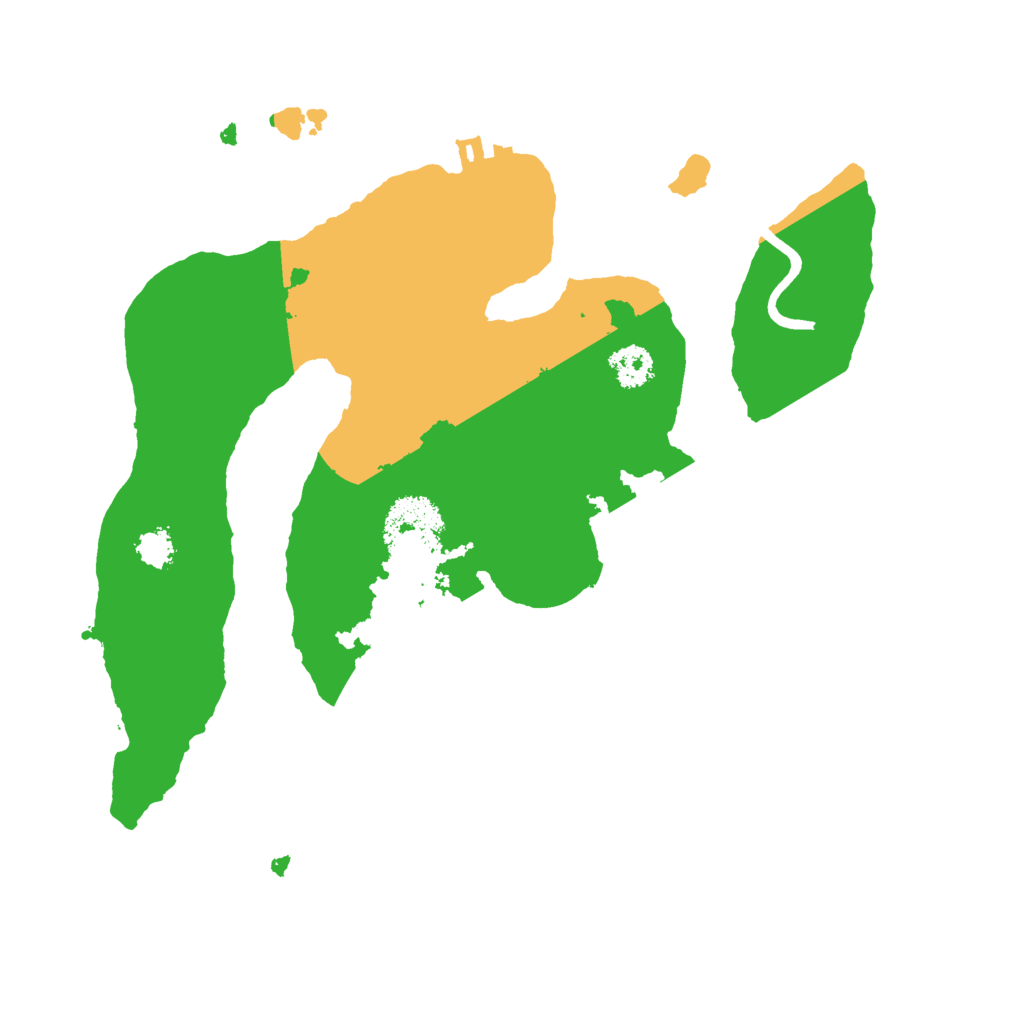 Biome Rust Map: Procedural Map, Size: 2500, Seed: 4414