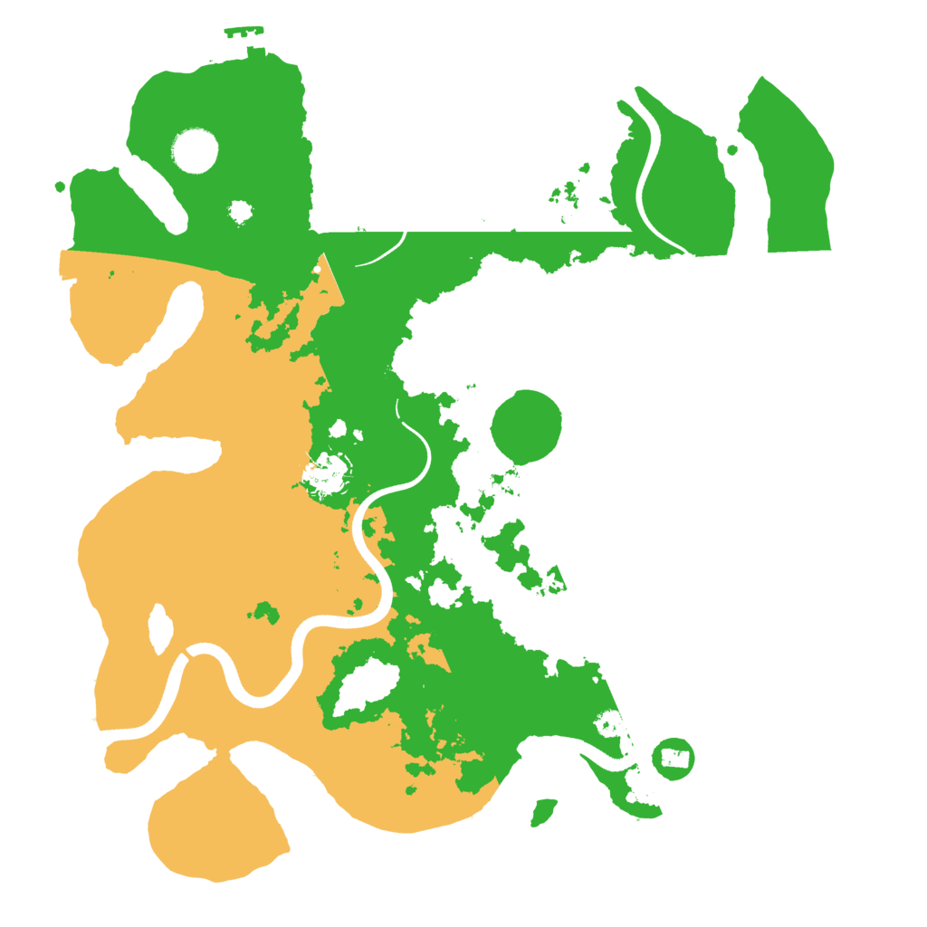 Biome Rust Map: Procedural Map, Size: 3600, Seed: 2378