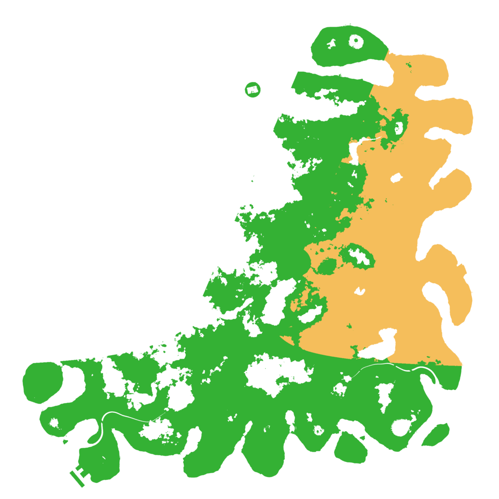 Biome Rust Map: Procedural Map, Size: 5200, Seed: 20210822