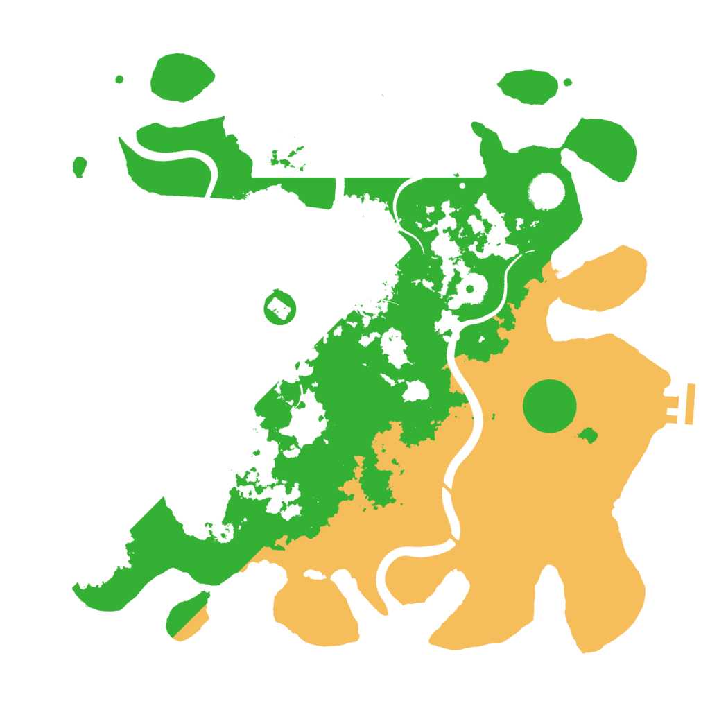 Biome Rust Map: Procedural Map, Size: 3500, Seed: 1122491845