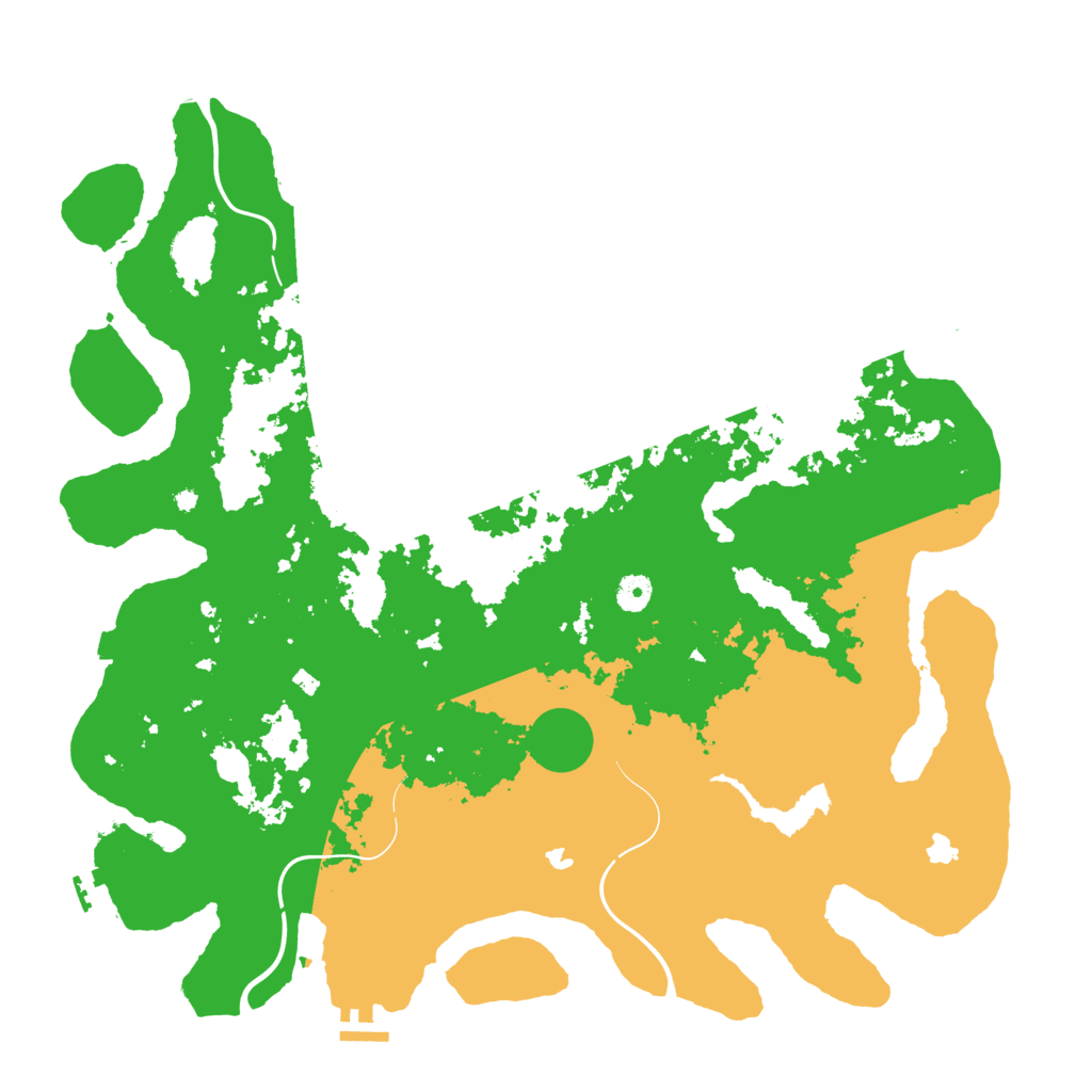 Biome Rust Map: Procedural Map, Size: 4500, Seed: 2032846