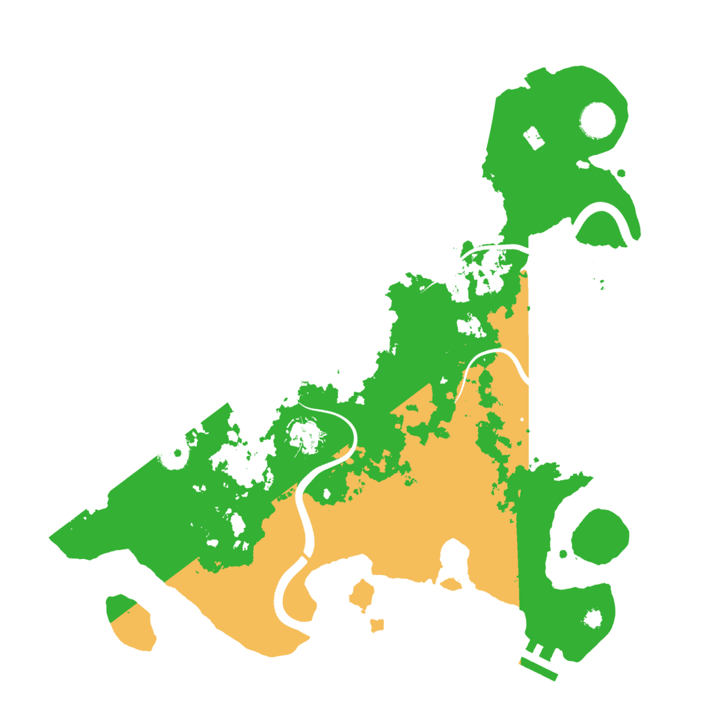 Biome Rust Map: Procedural Map, Size: 3500, Seed: 1691837094