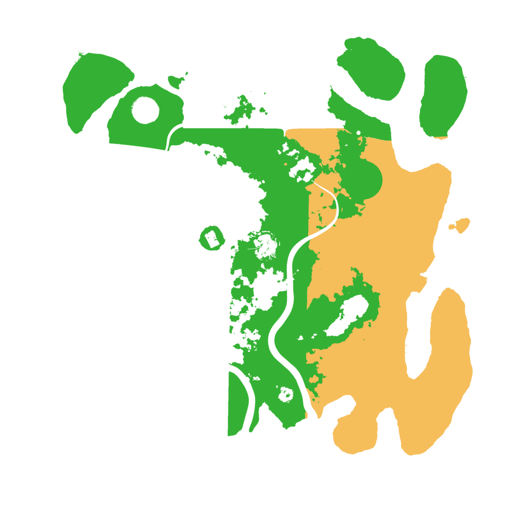 Biome Rust Map: Procedural Map, Size: 3500, Seed: 34173