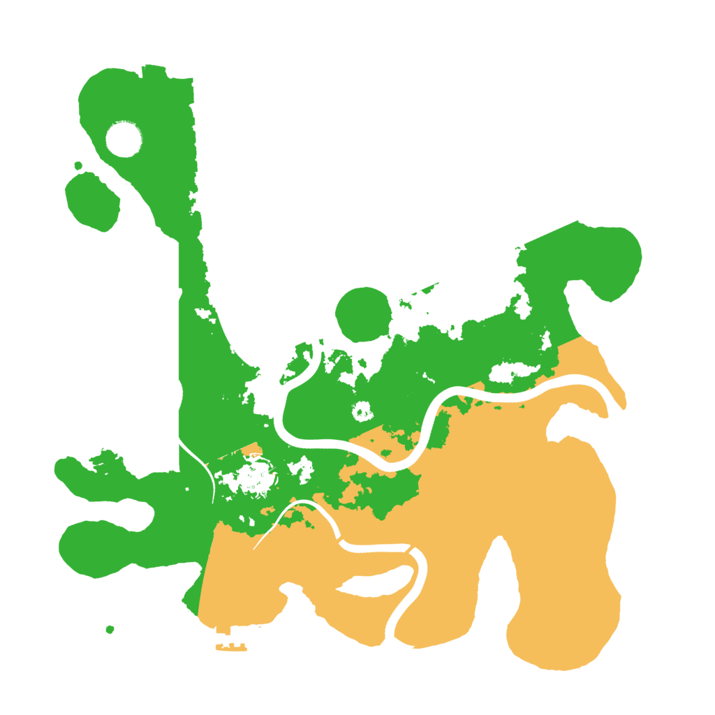 Biome Rust Map: Procedural Map, Size: 3500, Seed: 178688305