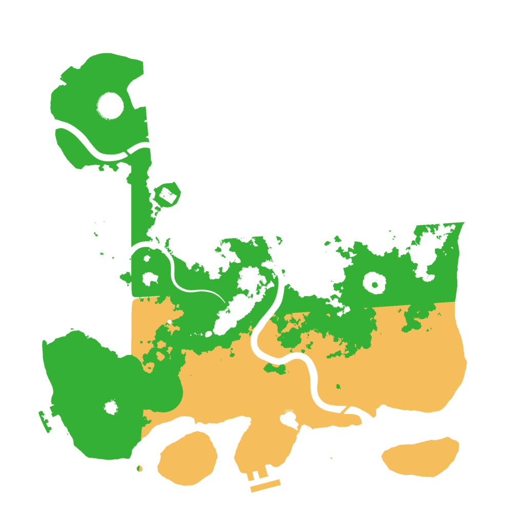 Biome Rust Map: Procedural Map, Size: 3500, Seed: 1889496569