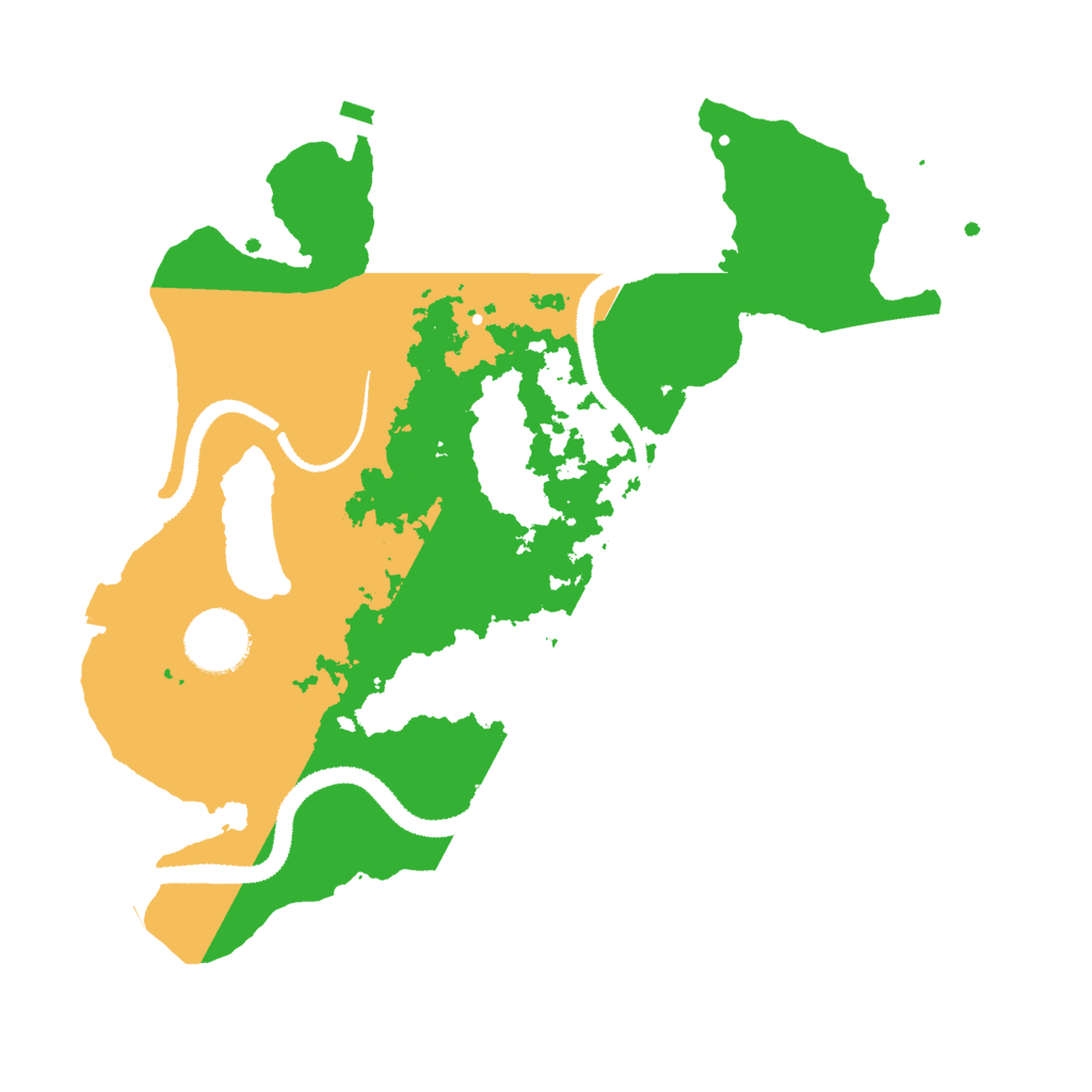 Biome Rust Map: Procedural Map, Size: 3000, Seed: 1145141919