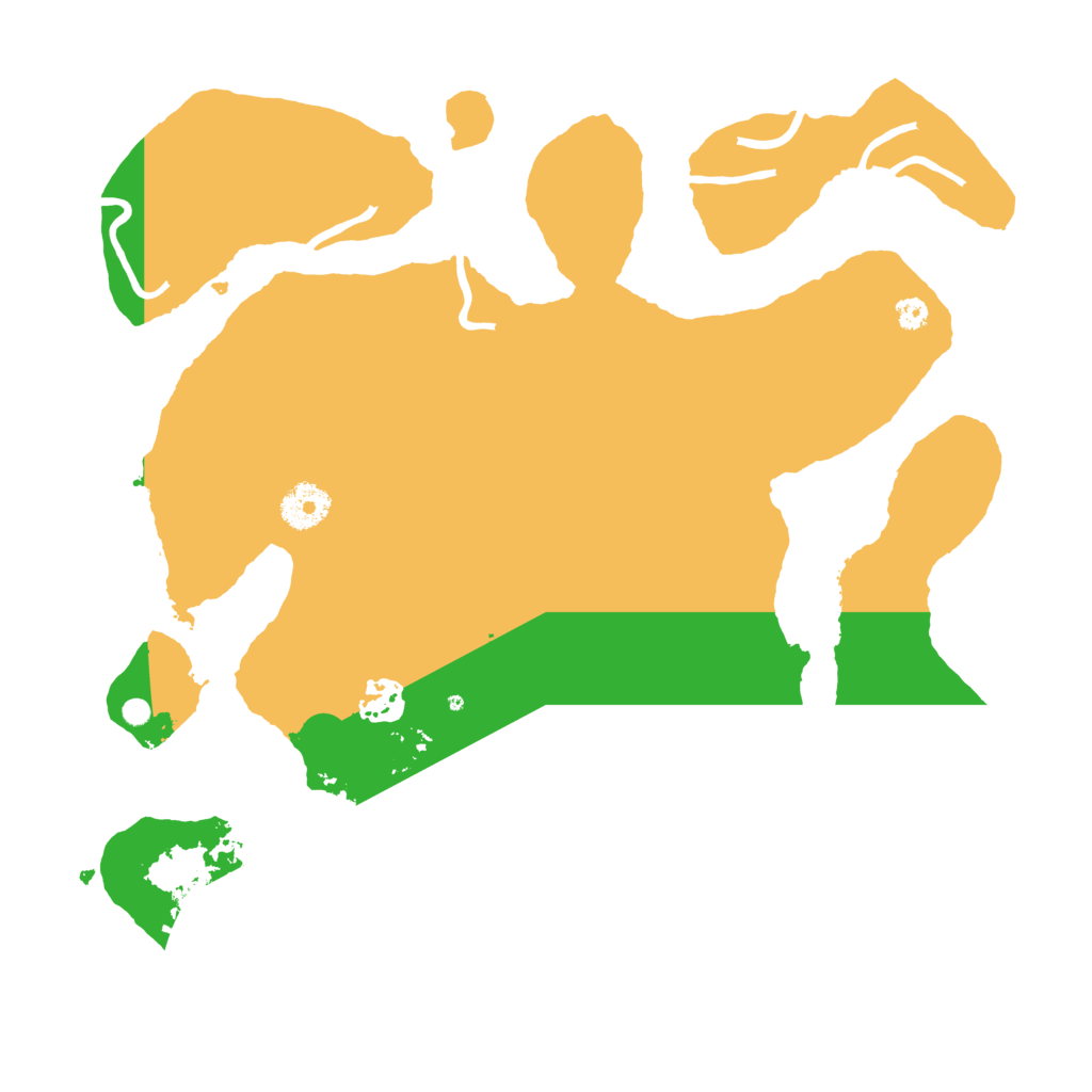 Biome Rust Map: Procedural Map, Size: 3500, Seed: 2094952134