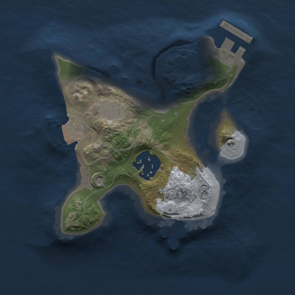 Rust Map: Procedural Map, Size: 1700, Seed: 4311, 3 Monuments