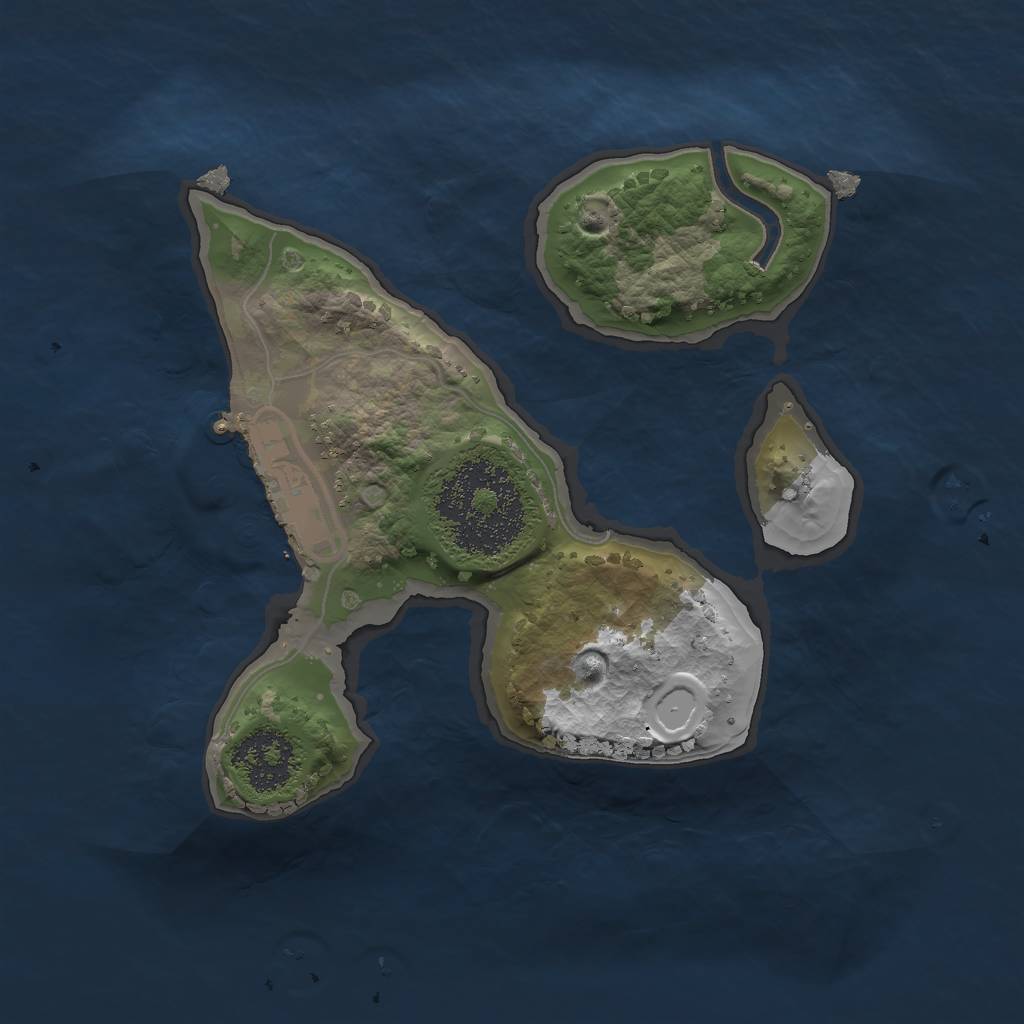 Rust Map: Procedural Map, Size: 1700, Seed: 4311, 7 Monuments