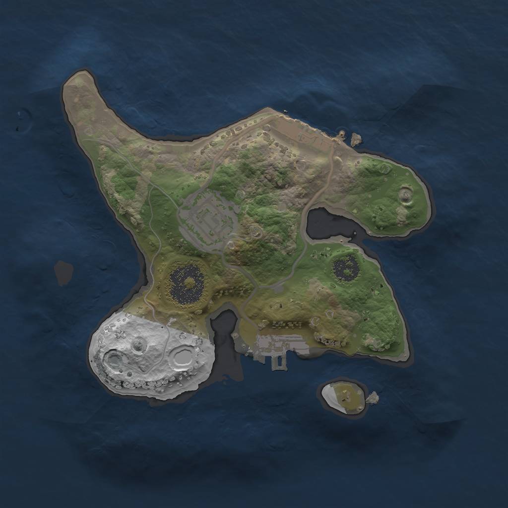 Rust Map: Procedural Map, Size: 2000, Seed: 84561785, 10 Monuments