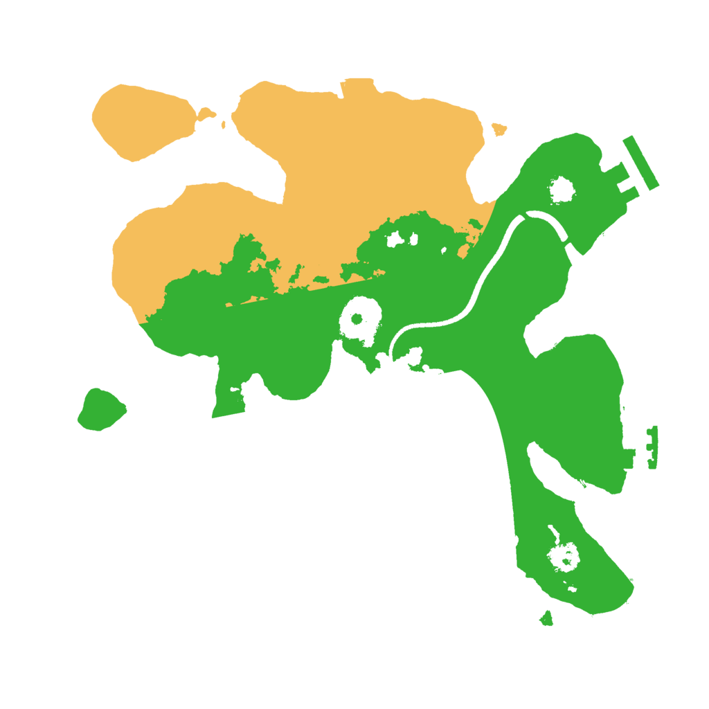 Biome Rust Map: Procedural Map, Size: 2500, Seed: 9864567