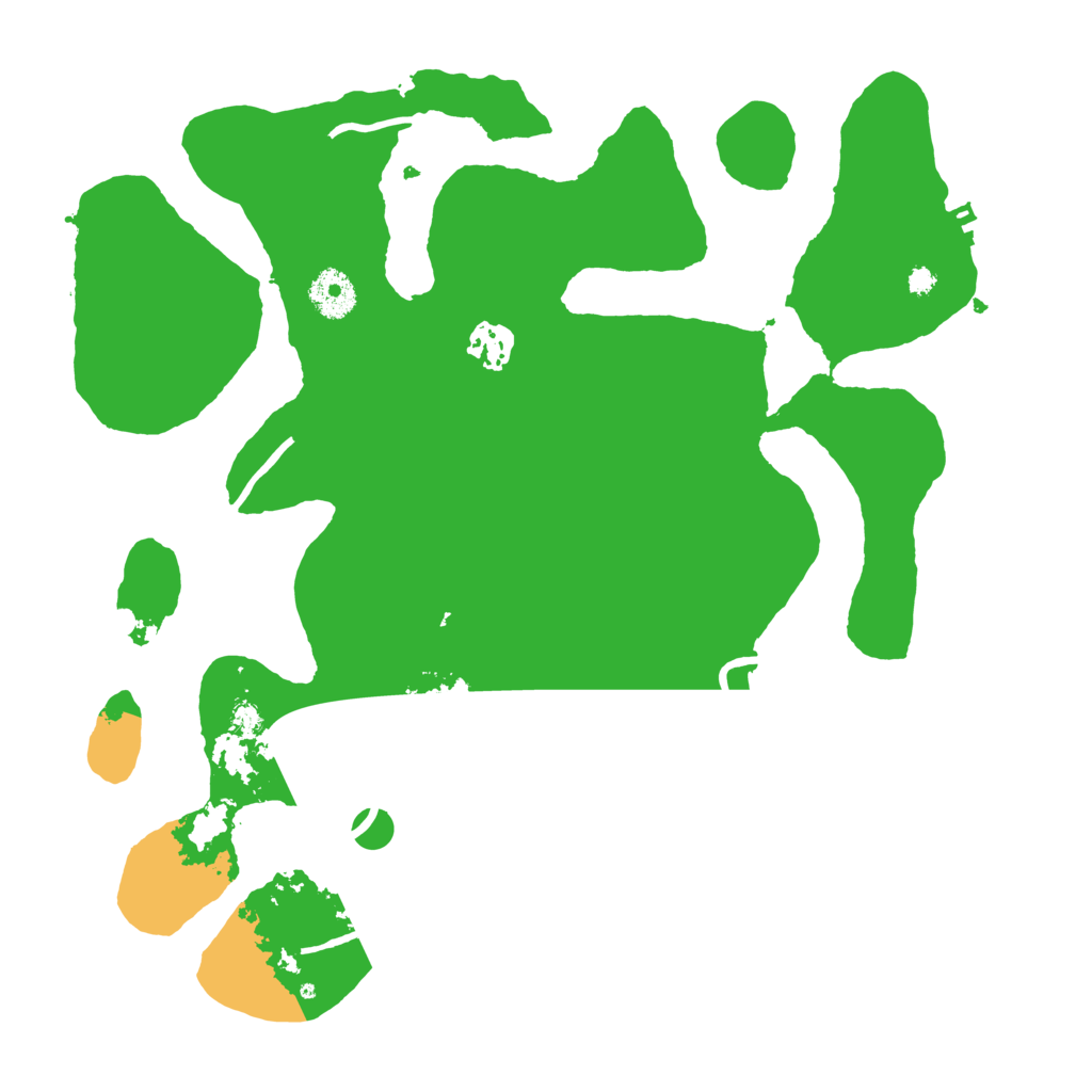 Biome Rust Map: Procedural Map, Size: 3500, Seed: 24312421