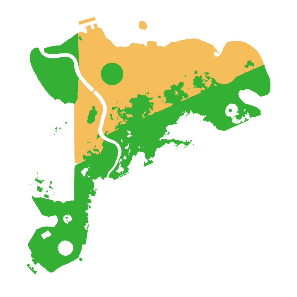 Biome Rust Map: Procedural Map, Size: 3500, Seed: 7763108