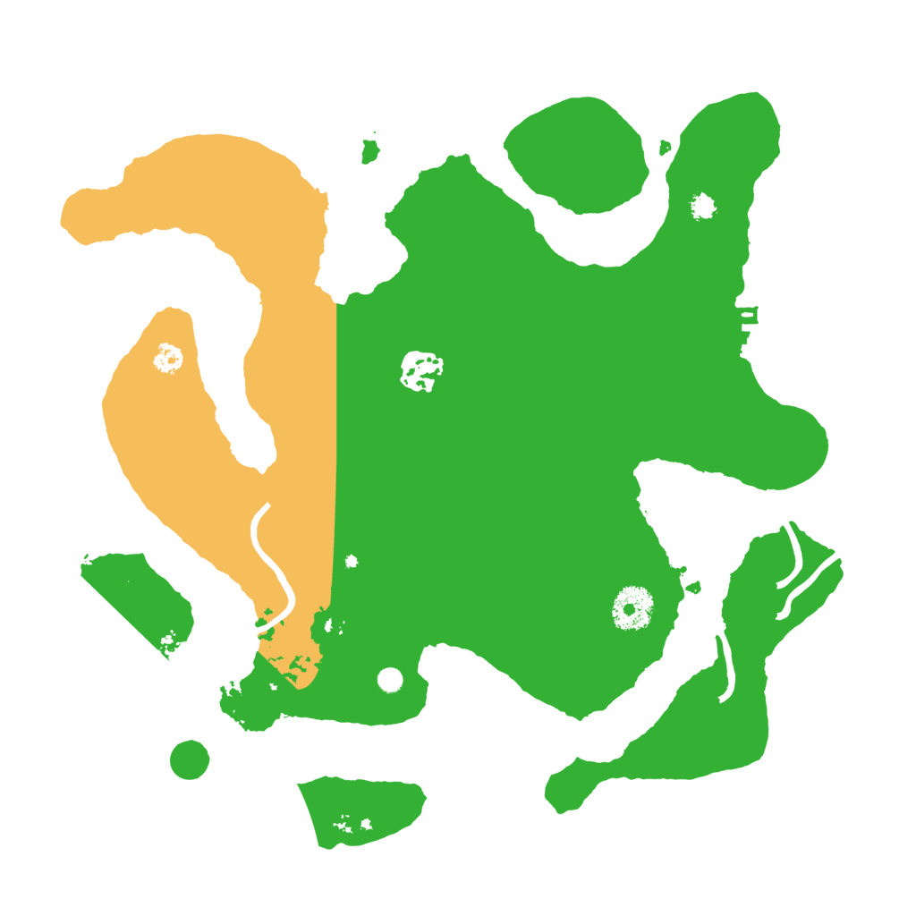 Biome Rust Map: Procedural Map, Size: 3200, Seed: 975