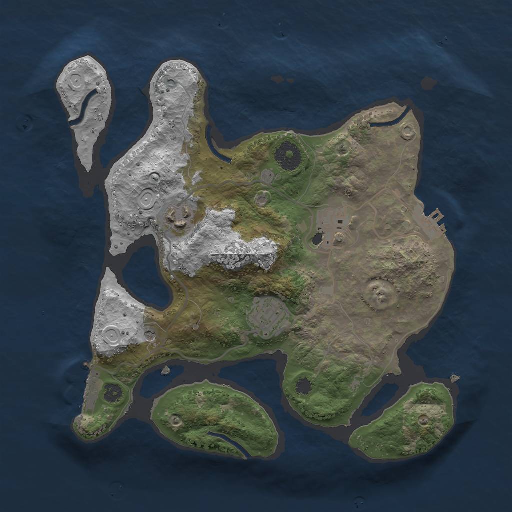 Rust Map: Procedural Map, Size: 2853, Seed: 5354, 14 Monuments