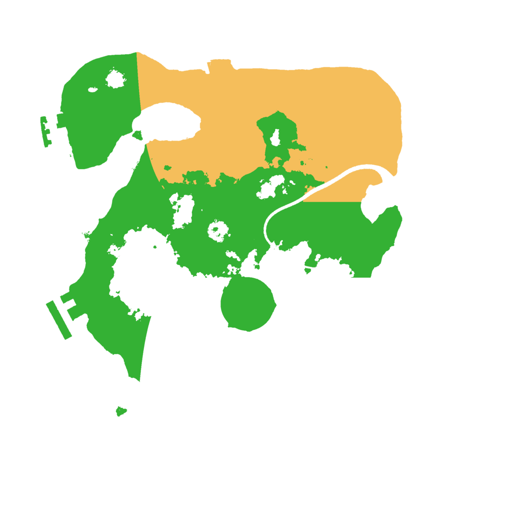 Biome Rust Map: Procedural Map, Size: 2500, Seed: 1212565207