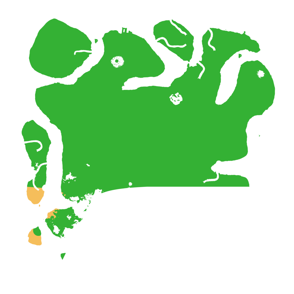 Biome Rust Map: Procedural Map, Size: 3700, Seed: 3813342