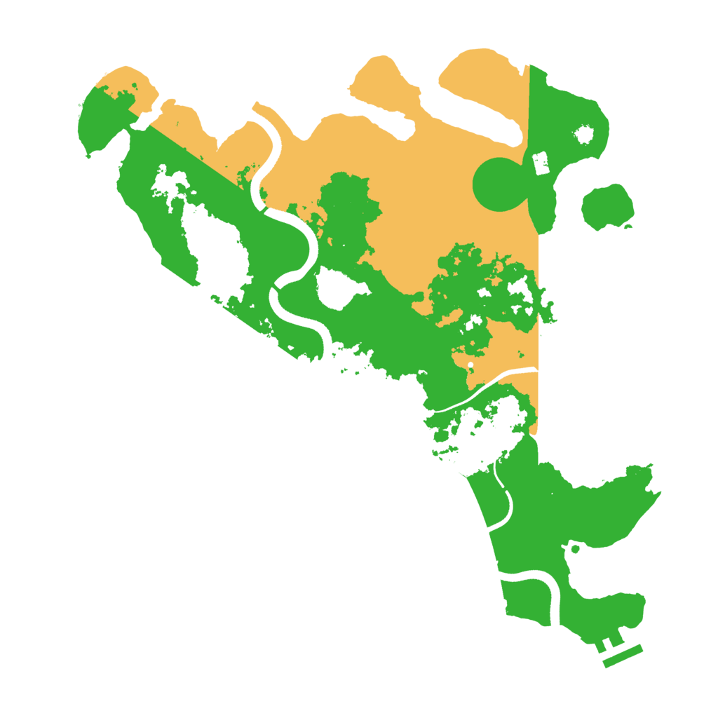 Biome Rust Map: Procedural Map, Size: 3500, Seed: 1125022156