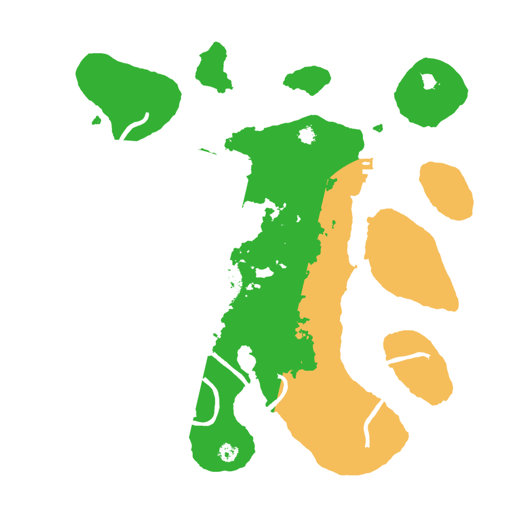 Biome Rust Map: Procedural Map, Size: 2800, Seed: 8889