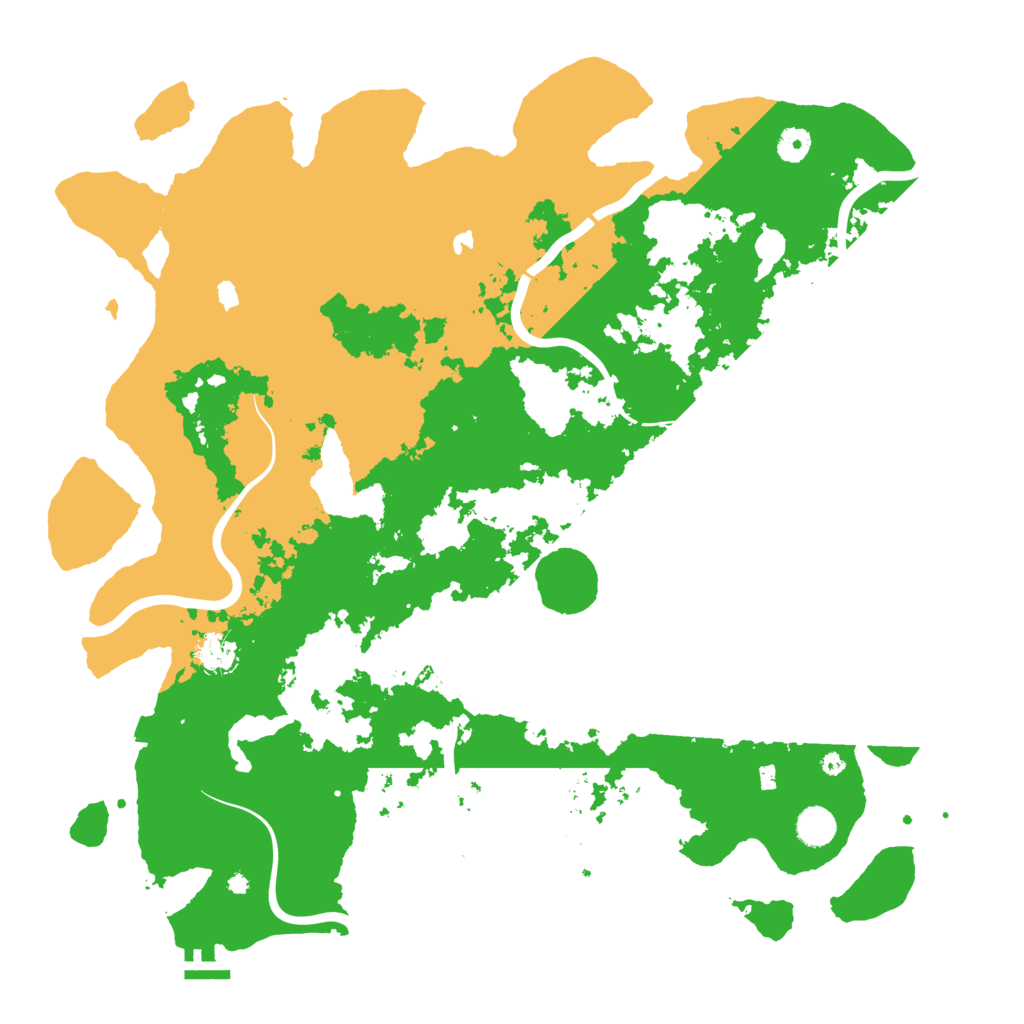 Biome Rust Map: Procedural Map, Size: 4500, Seed: 187095600