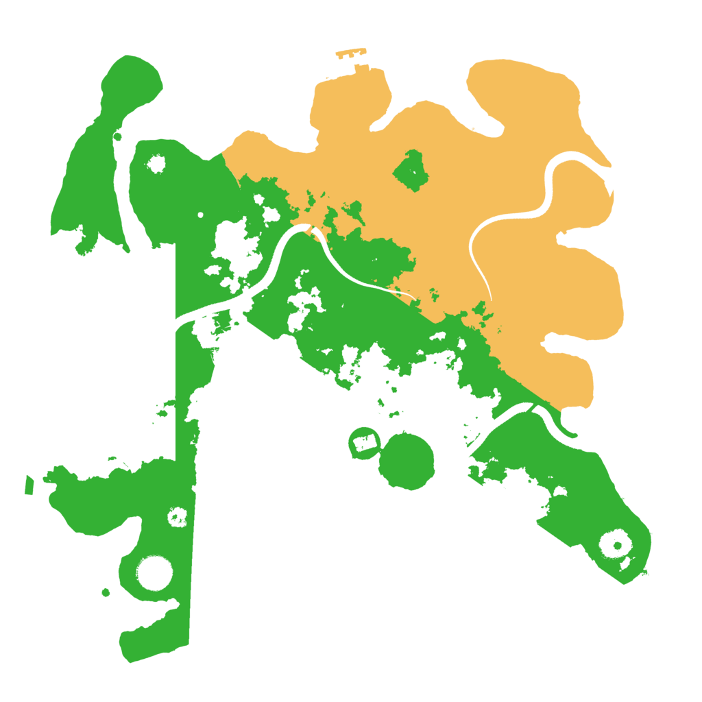 Biome Rust Map: Procedural Map, Size: 3500, Seed: 712860724