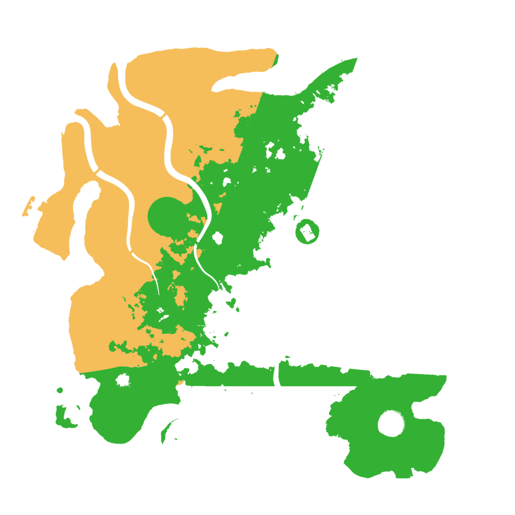Biome Rust Map: Procedural Map, Size: 3500, Seed: 347338