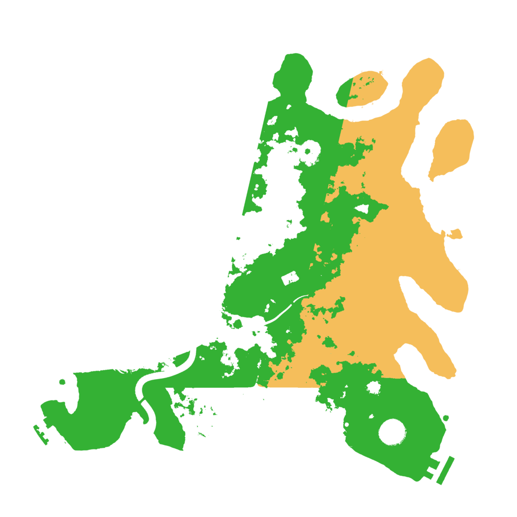Biome Rust Map: Procedural Map, Size: 3500, Seed: 844434455