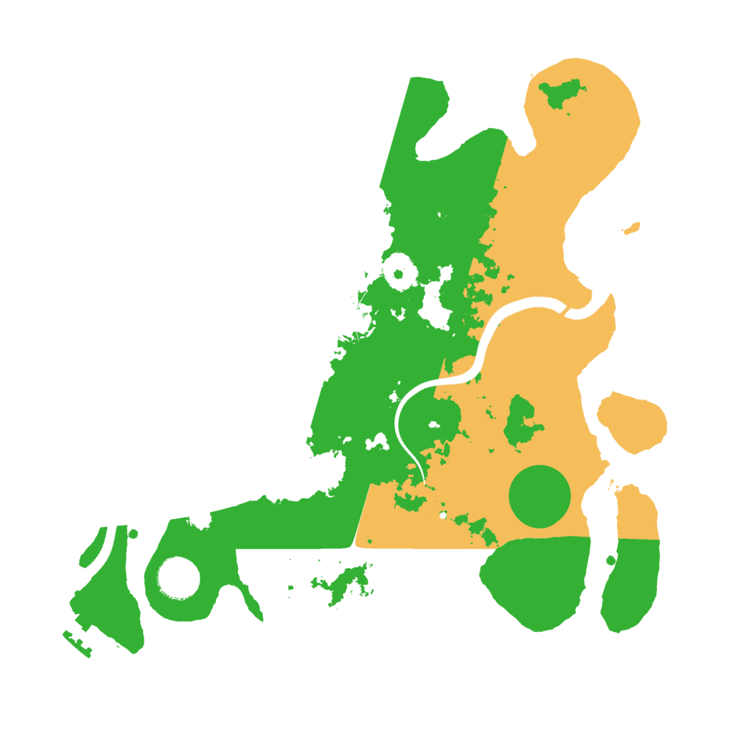 Biome Rust Map: Procedural Map, Size: 3125, Seed: 7355