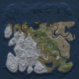 Thumbnail Rust Map: Procedural Map, Size: 4000, Seed: 5126, 12 Monuments