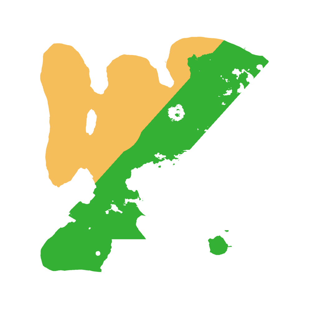 Biome Rust Map: Procedural Map, Size: 2000, Seed: 96541