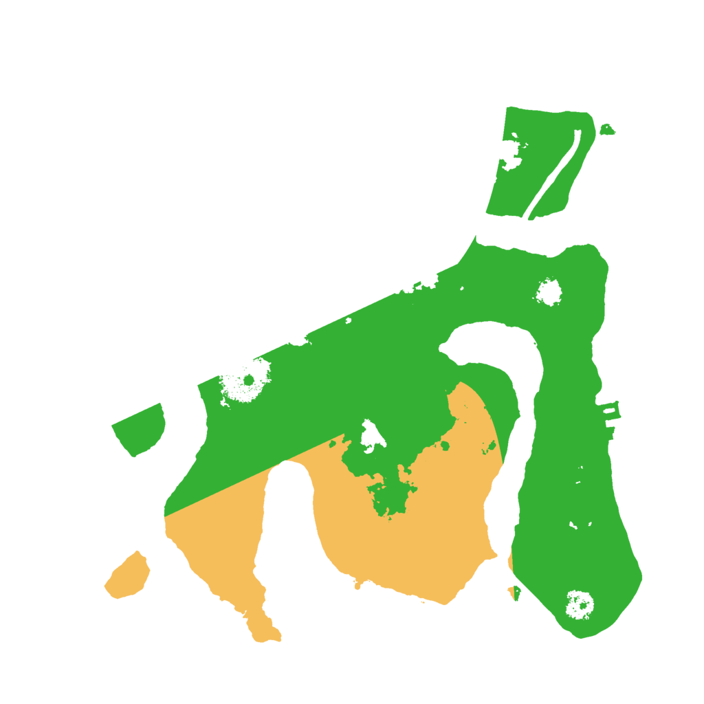 Biome Rust Map: Procedural Map, Size: 2500, Seed: 1458692758