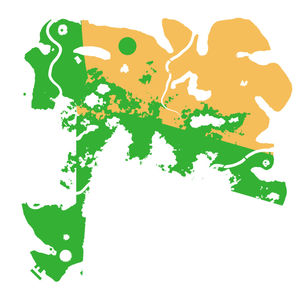 Biome Rust Map: Procedural Map, Size: 4500, Seed: 208