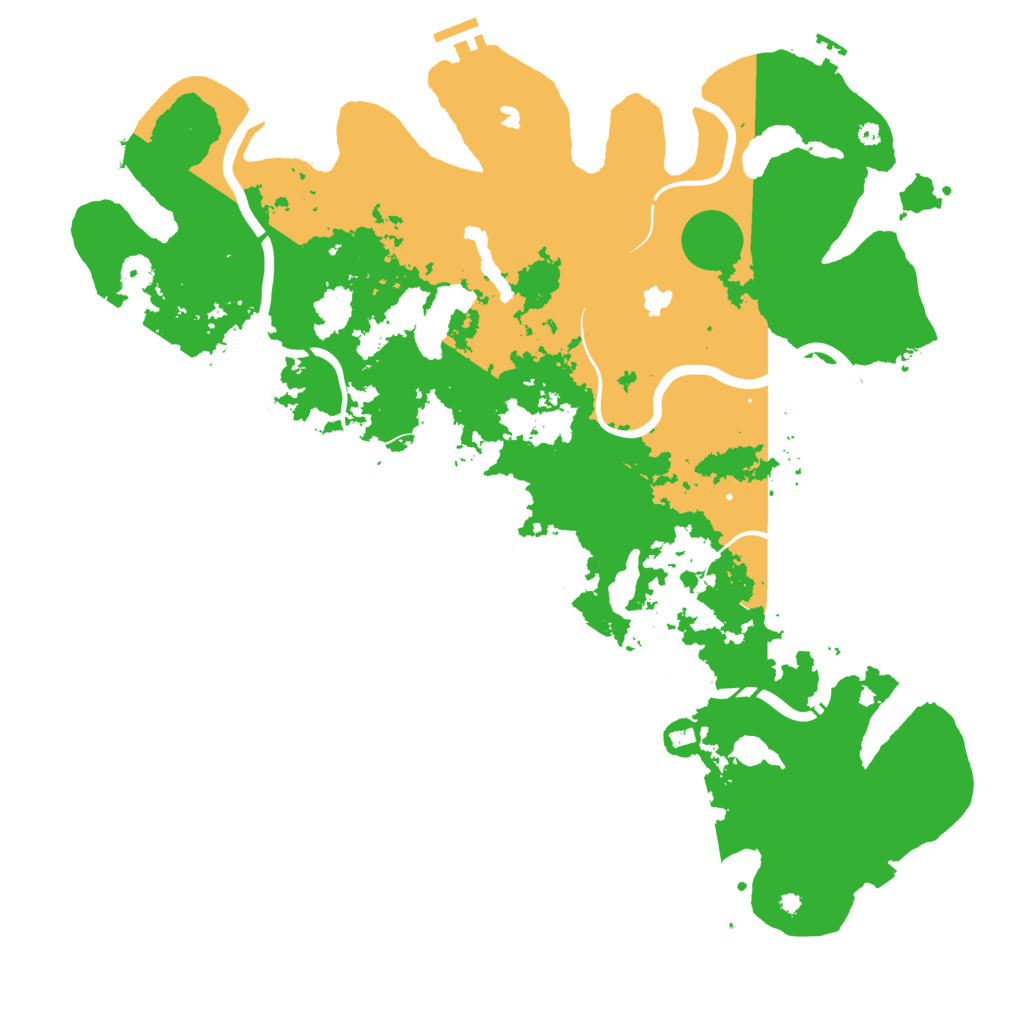 Biome Rust Map: Procedural Map, Size: 4500, Seed: 1020921713