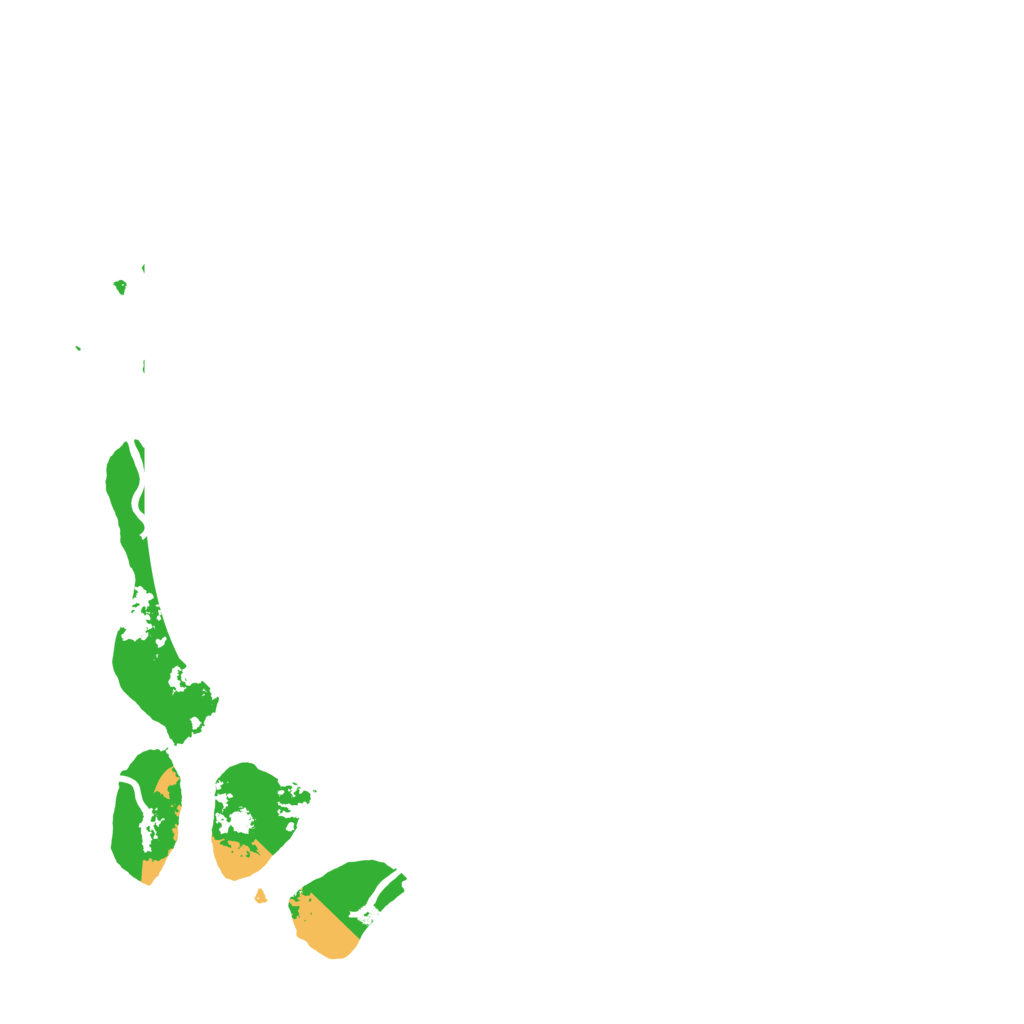 Biome Rust Map: Procedural Map, Size: 3700, Seed: 641154882