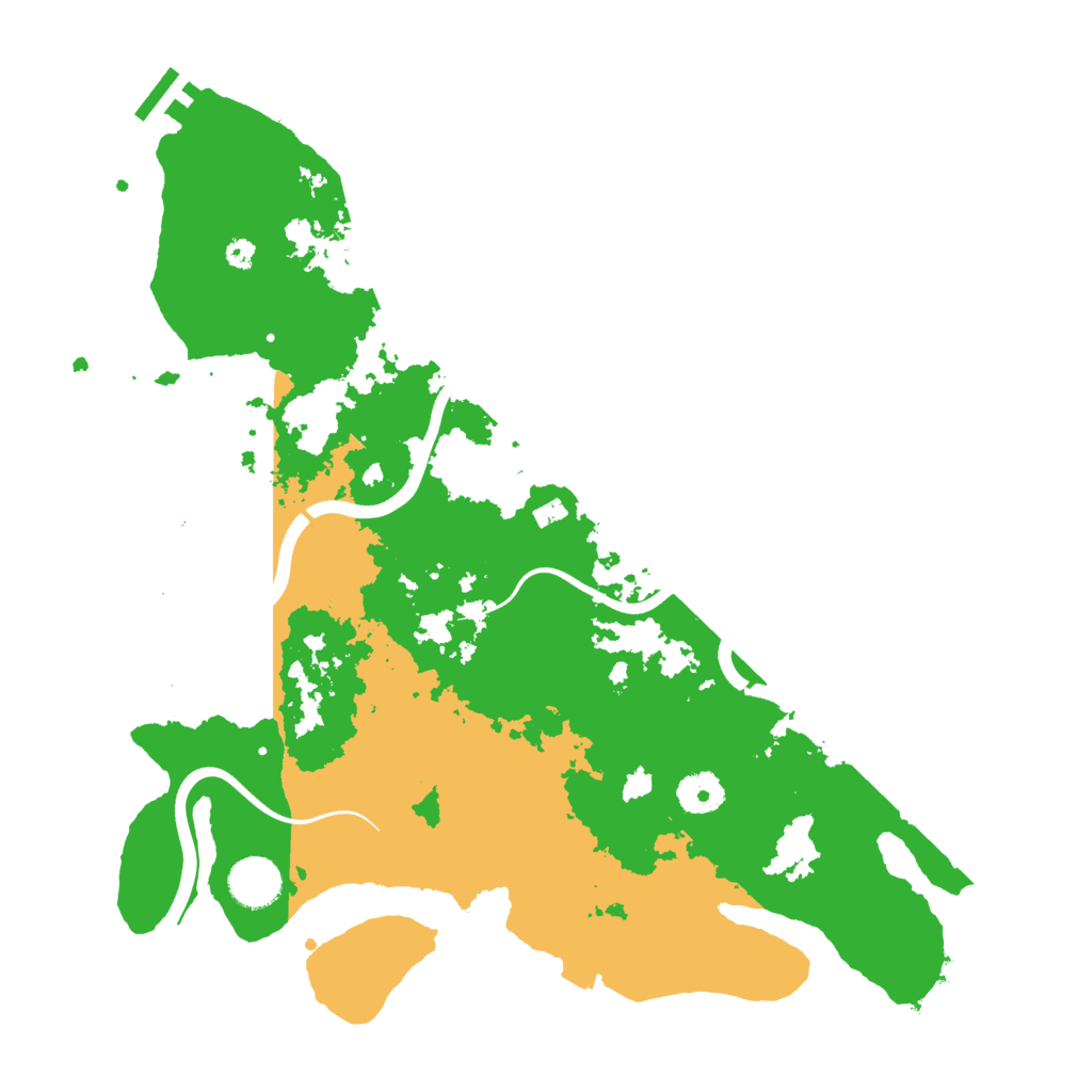 Biome Rust Map: Procedural Map, Size: 3700, Seed: 641154882