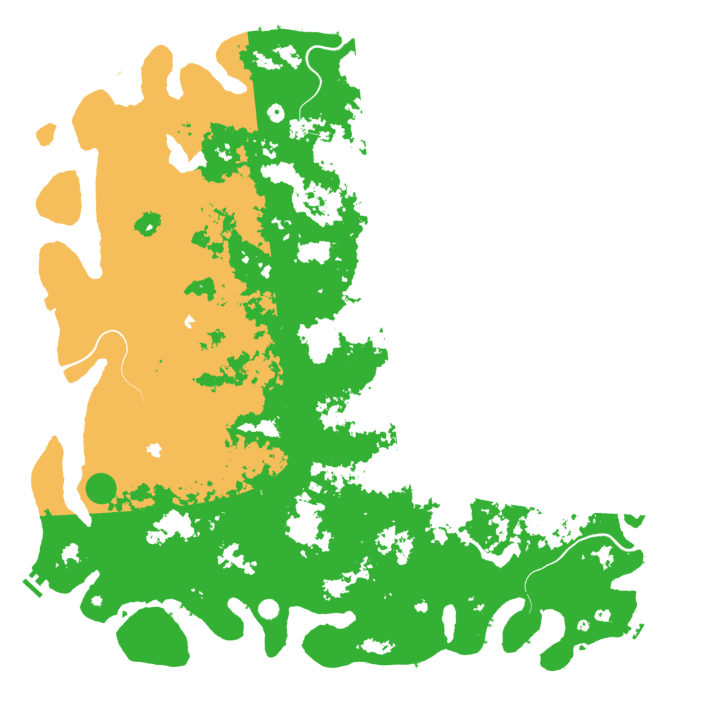 Biome Rust Map: Procedural Map, Size: 6000, Seed: 1852897979