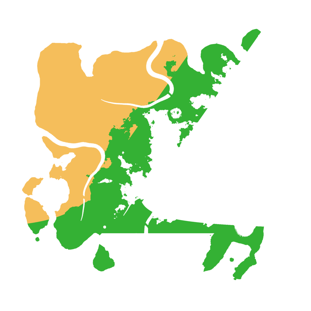 Biome Rust Map: Procedural Map, Size: 3000, Seed: 23235235