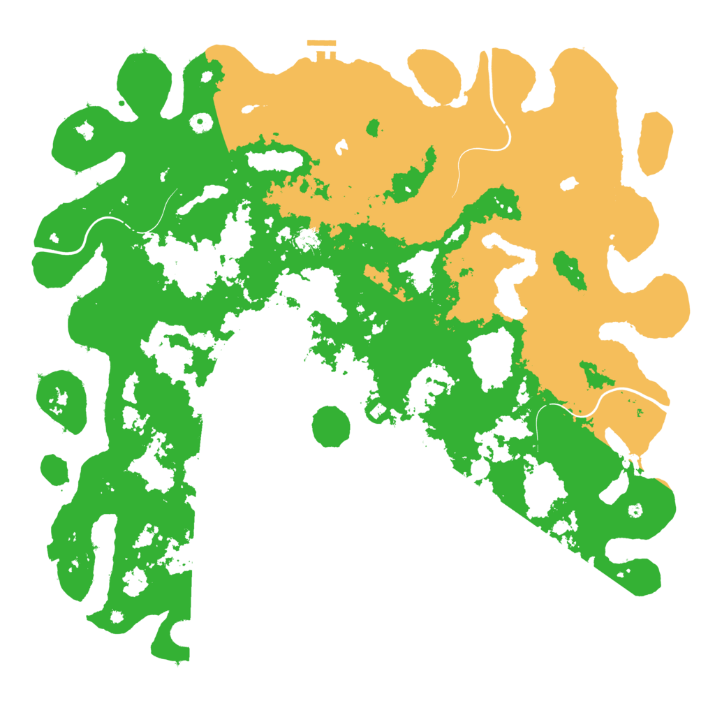 Biome Rust Map: Procedural Map, Size: 5000, Seed: 555555