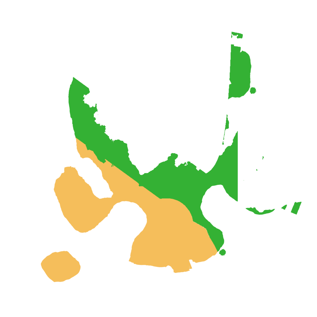 Biome Rust Map: Procedural Map, Size: 2000, Seed: 111111