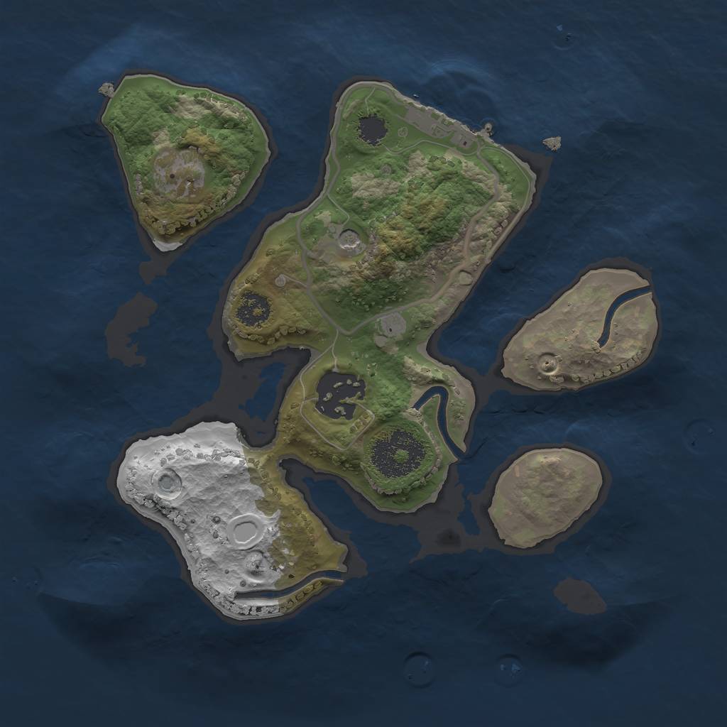 Rust Map: Procedural Map, Size: 2200, Seed: 1780420007, 11 Monuments