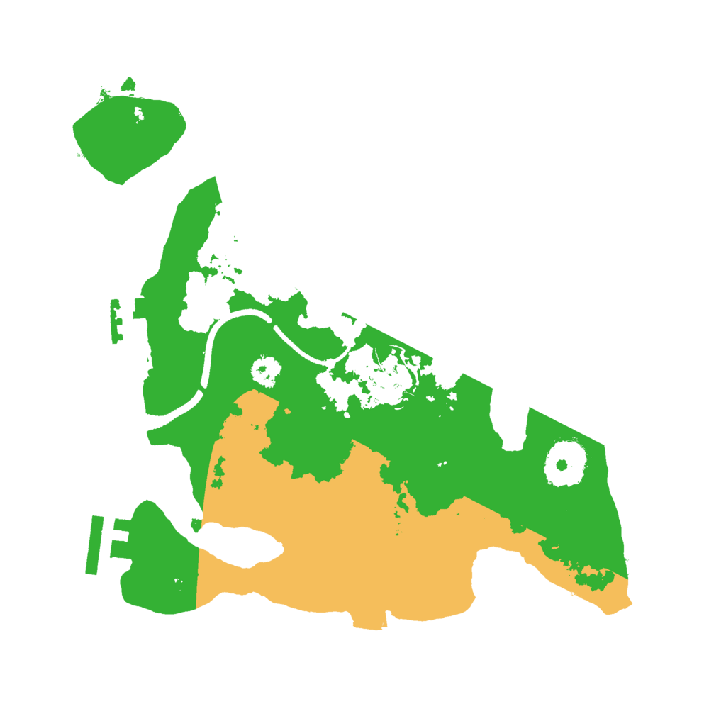 Biome Rust Map: Procedural Map, Size: 2500, Seed: 3459873