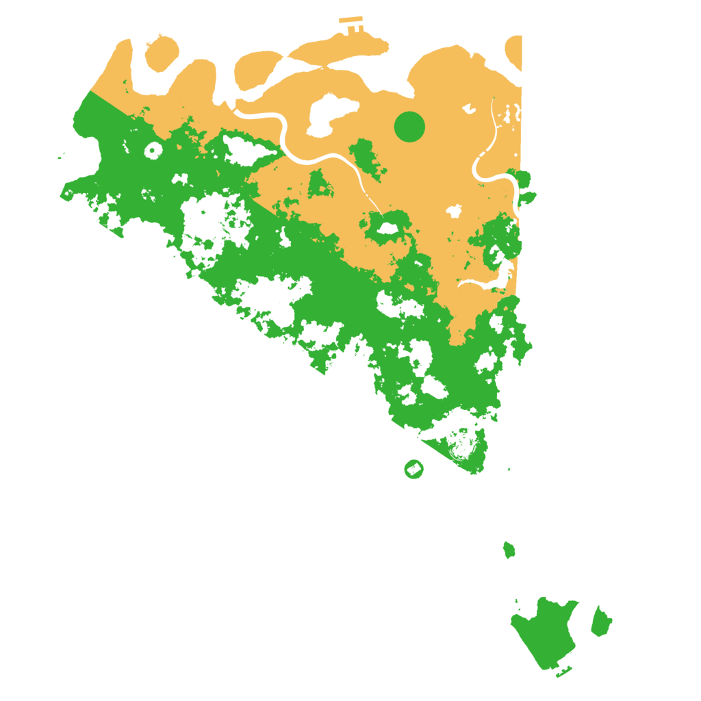 Biome Rust Map: Procedural Map, Size: 6000, Seed: 564127765