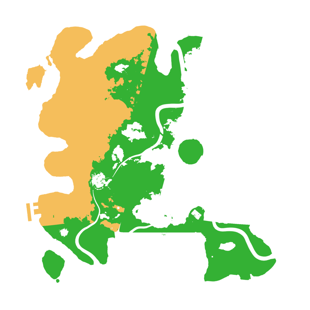 Biome Rust Map: Procedural Map, Size: 3500, Seed: 1071028702