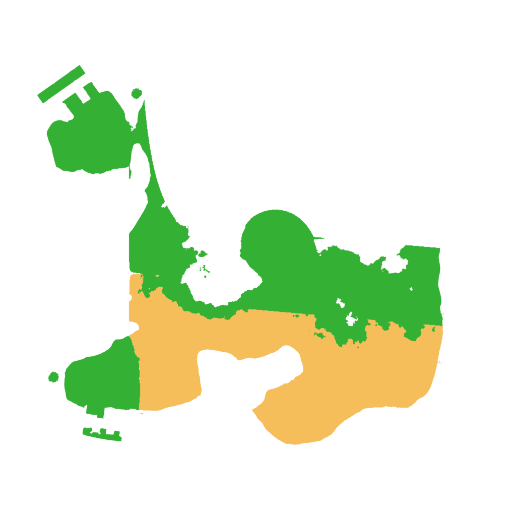 Biome Rust Map: Procedural Map, Size: 2000, Seed: 251421549