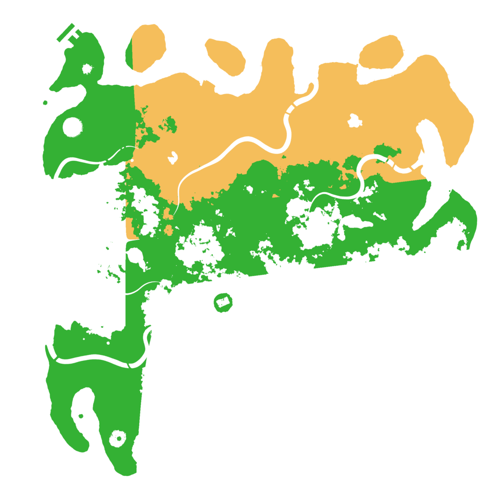 Biome Rust Map: Procedural Map, Size: 4500, Seed: 1070270976